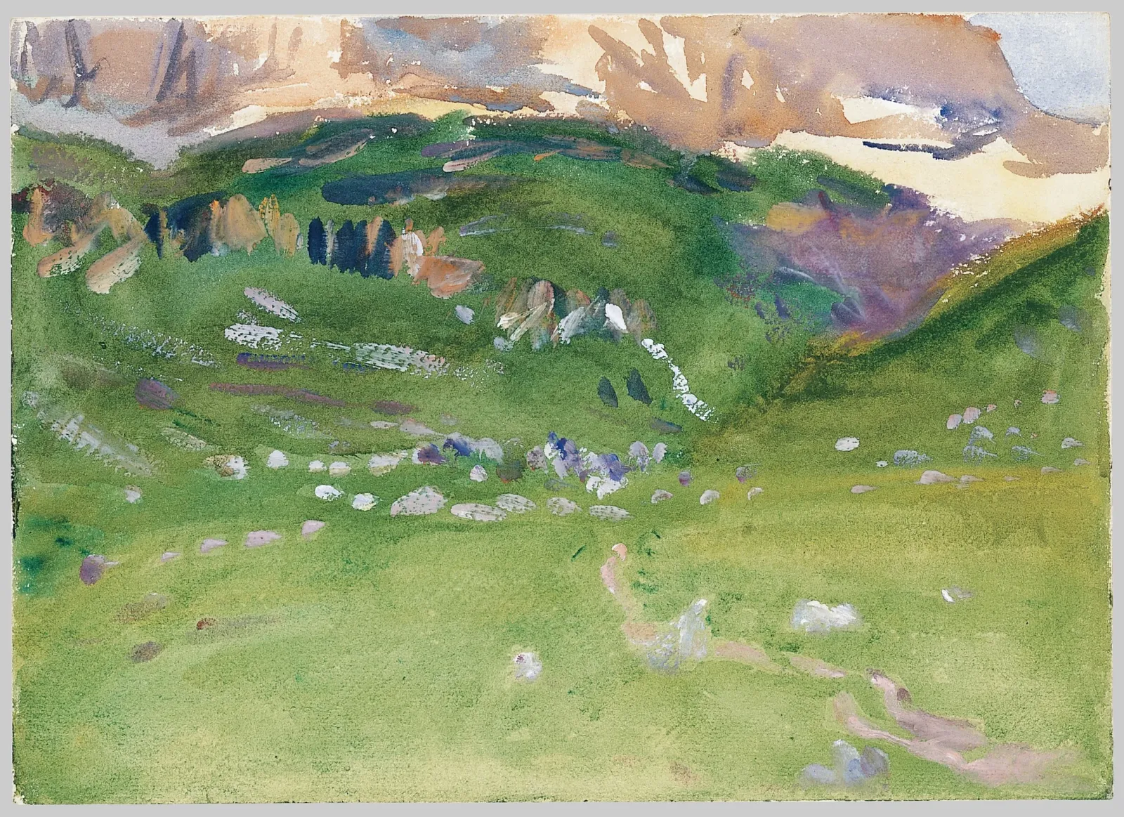 Sellar Alp, Dolomites, John Singer Sargent