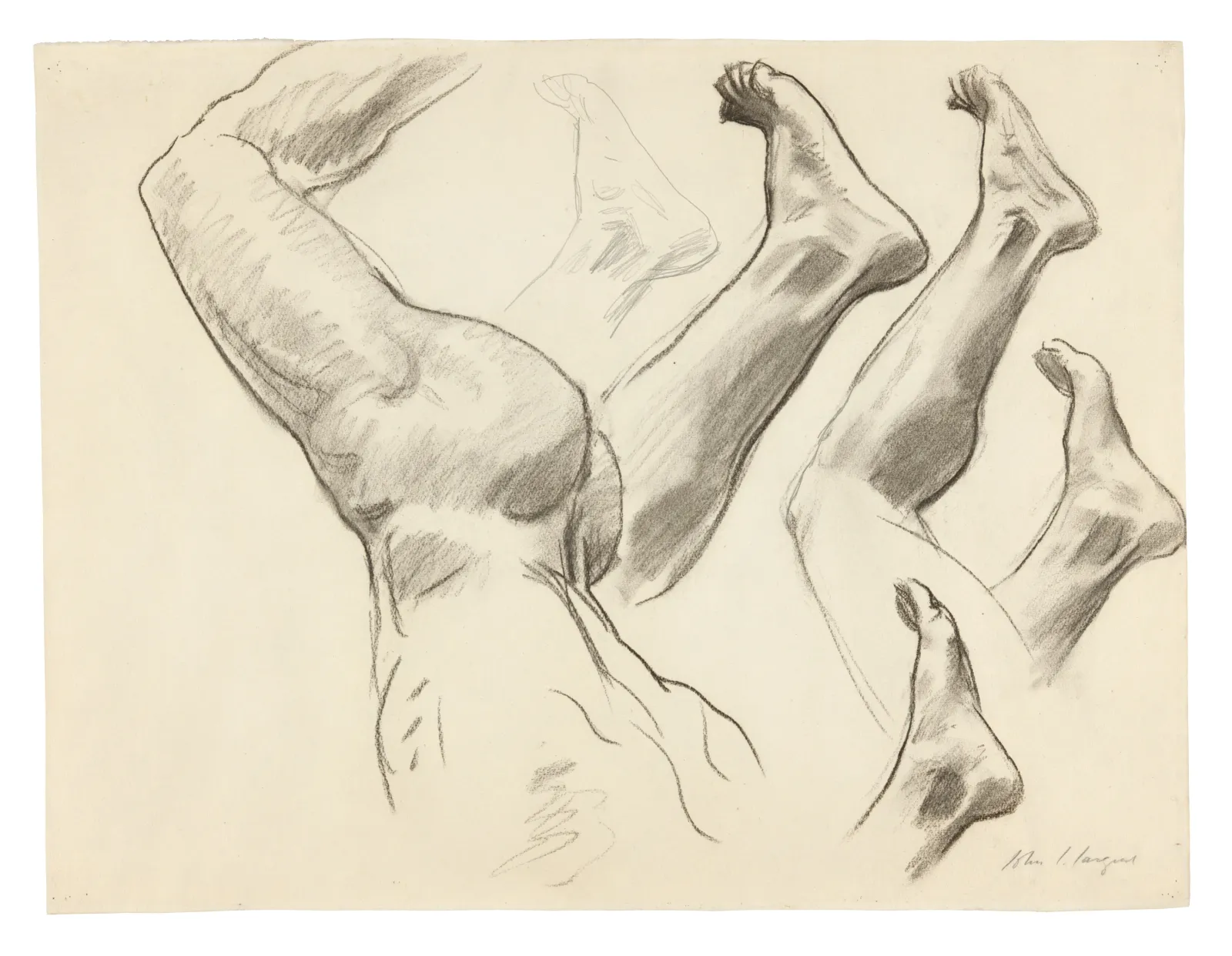Sketches of Legs and Feet, John Singer Sargent