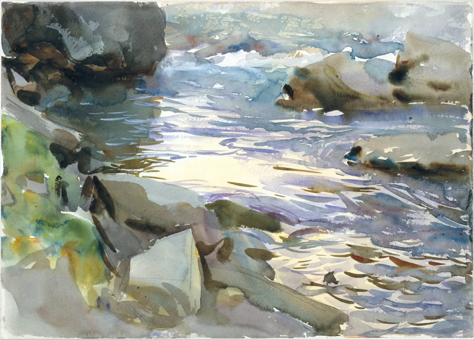 Stream and Rocks, John Singer Sargent