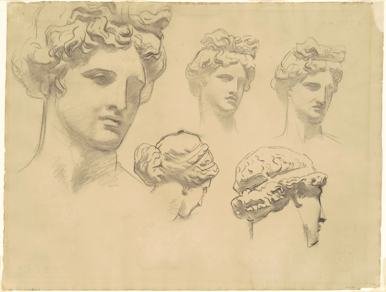 Studies for "Apollo and the Muses", John Singer Sargent