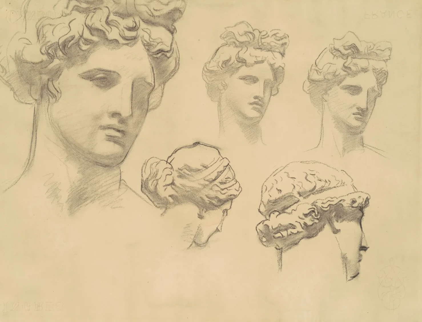 Studies for "Apollo and the Muses", John Singer Sargent