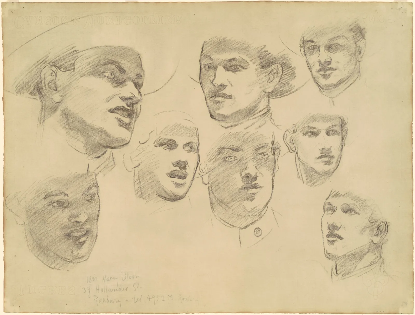 Studies for "Entering the War", John Singer Sargent