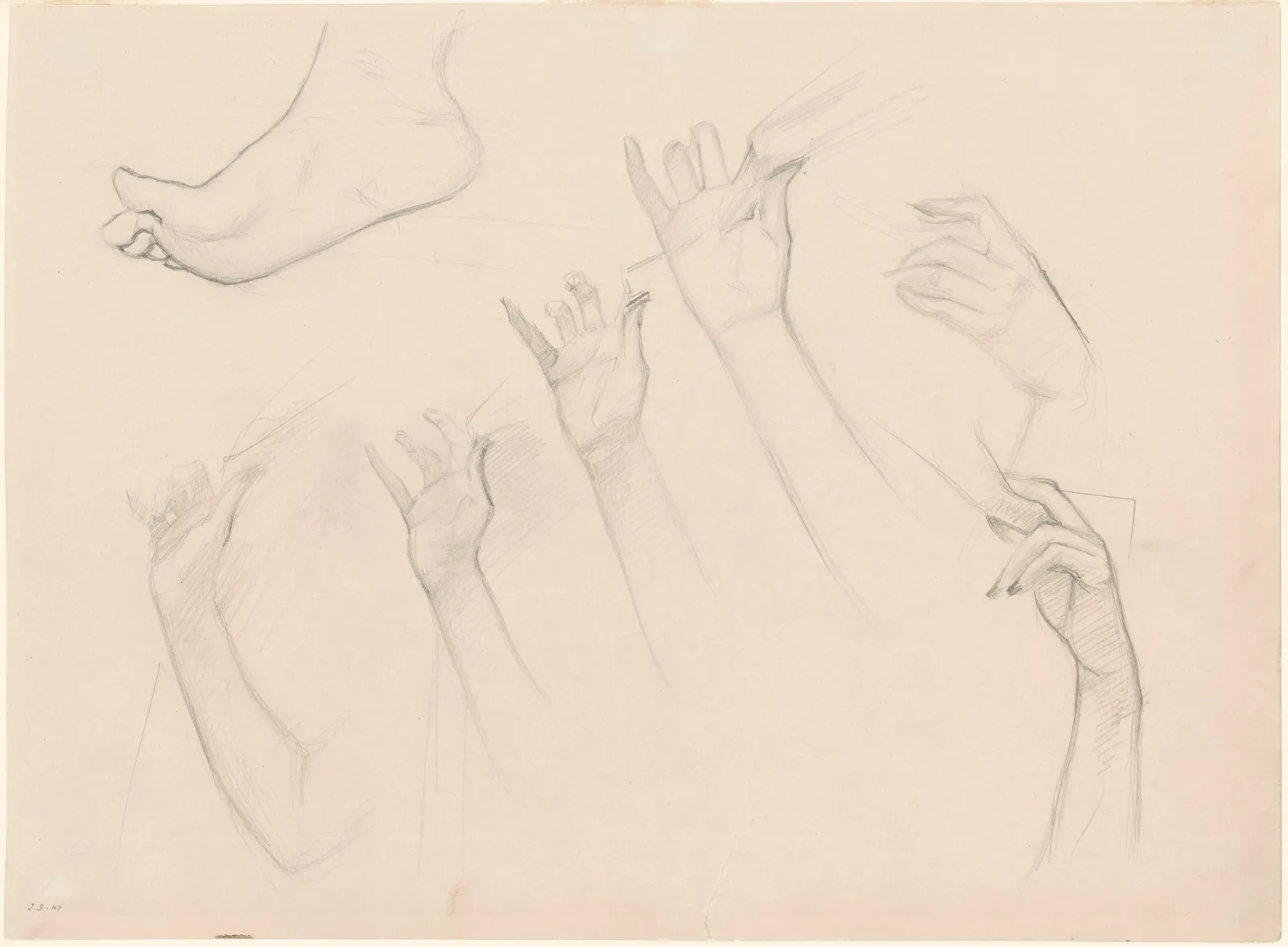 Studies for "Fumee d'Ambre Gris", John Singer Sargent