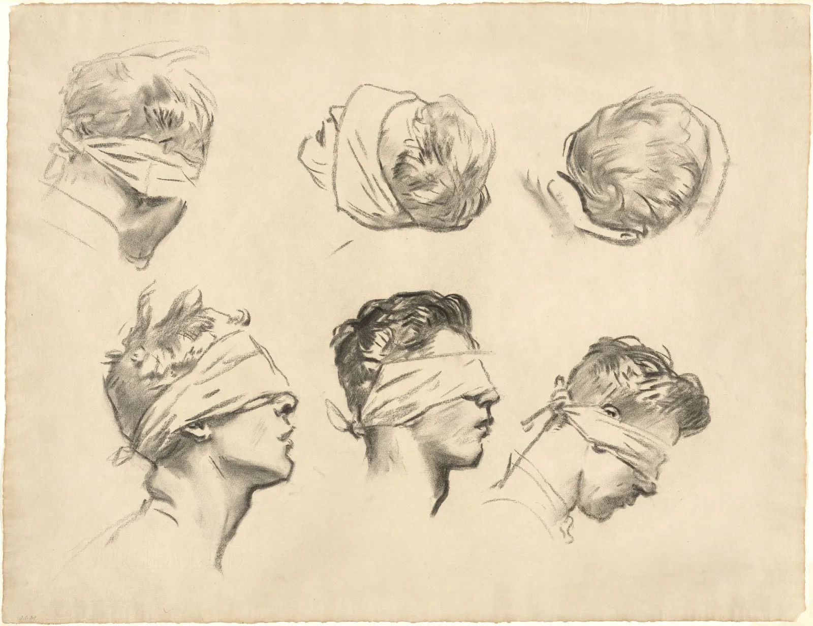 Studies for "Gassed", John Singer Sargent