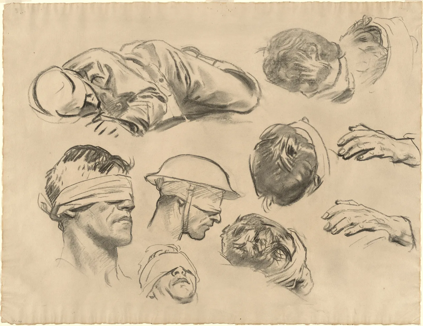 Studies for "Gassed", John Singer Sargent
