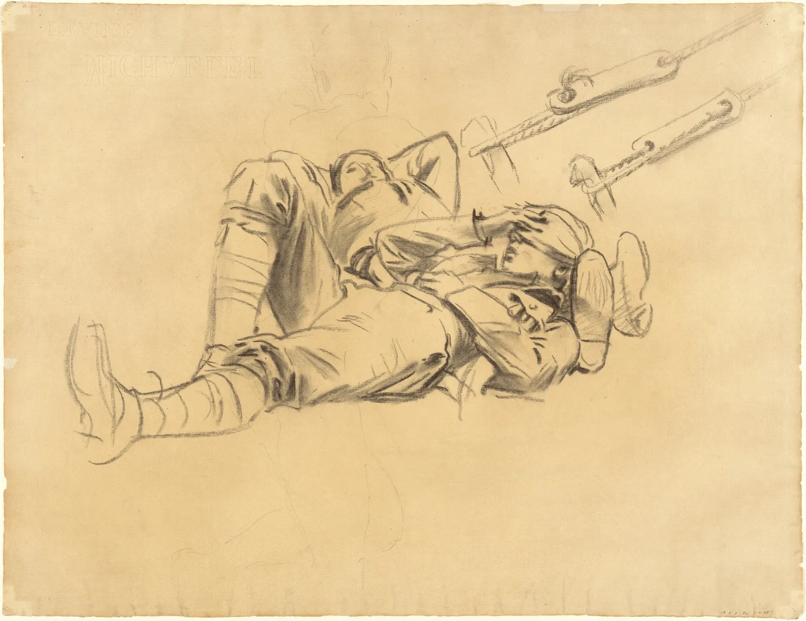 Studies for "Gassed" [recto], John Singer Sargent