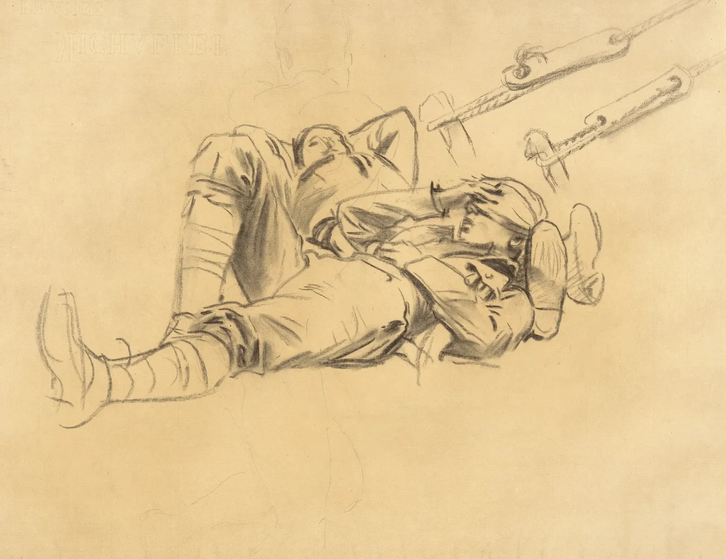 Studies for "Gassed" [recto], John Singer Sargent