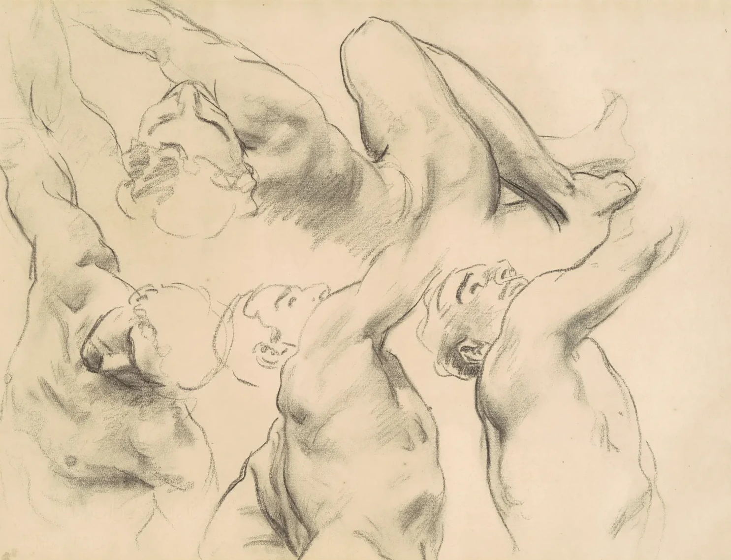 Studies for "Heaven" and "Hell", John Singer Sargent