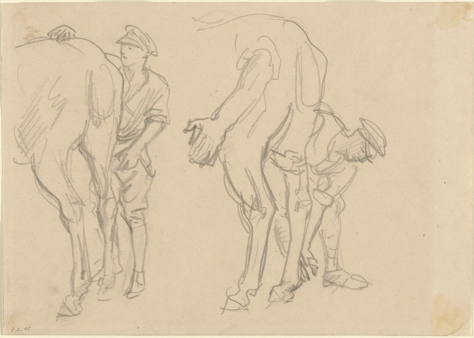 Studies for "Scots Grey", John Singer Sargent