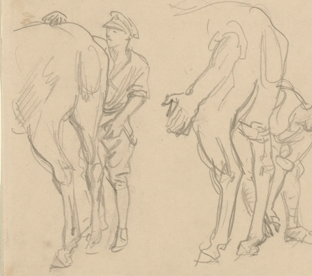 Studies for "Scots Grey", John Singer Sargent