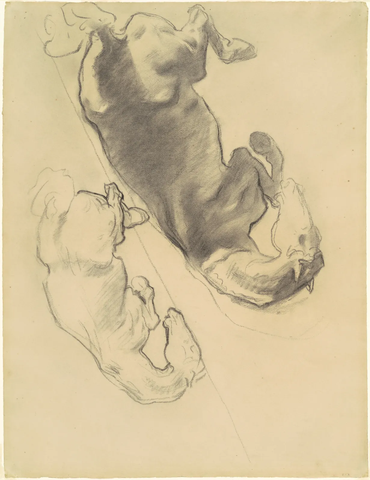 Studies for "The Fall of Gog and Magog", John Singer Sargent