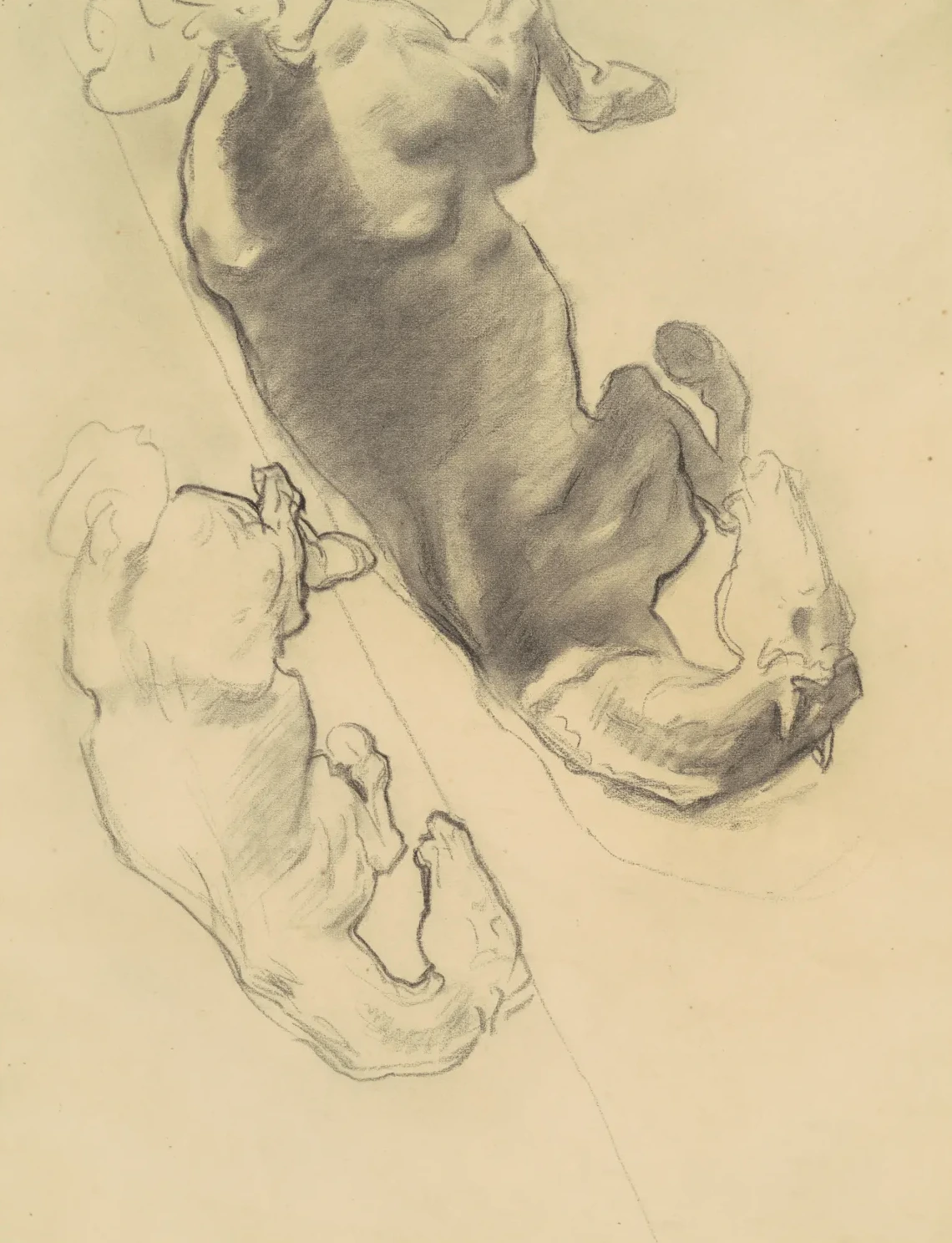 Studies for "The Fall of Gog and Magog", John Singer Sargent