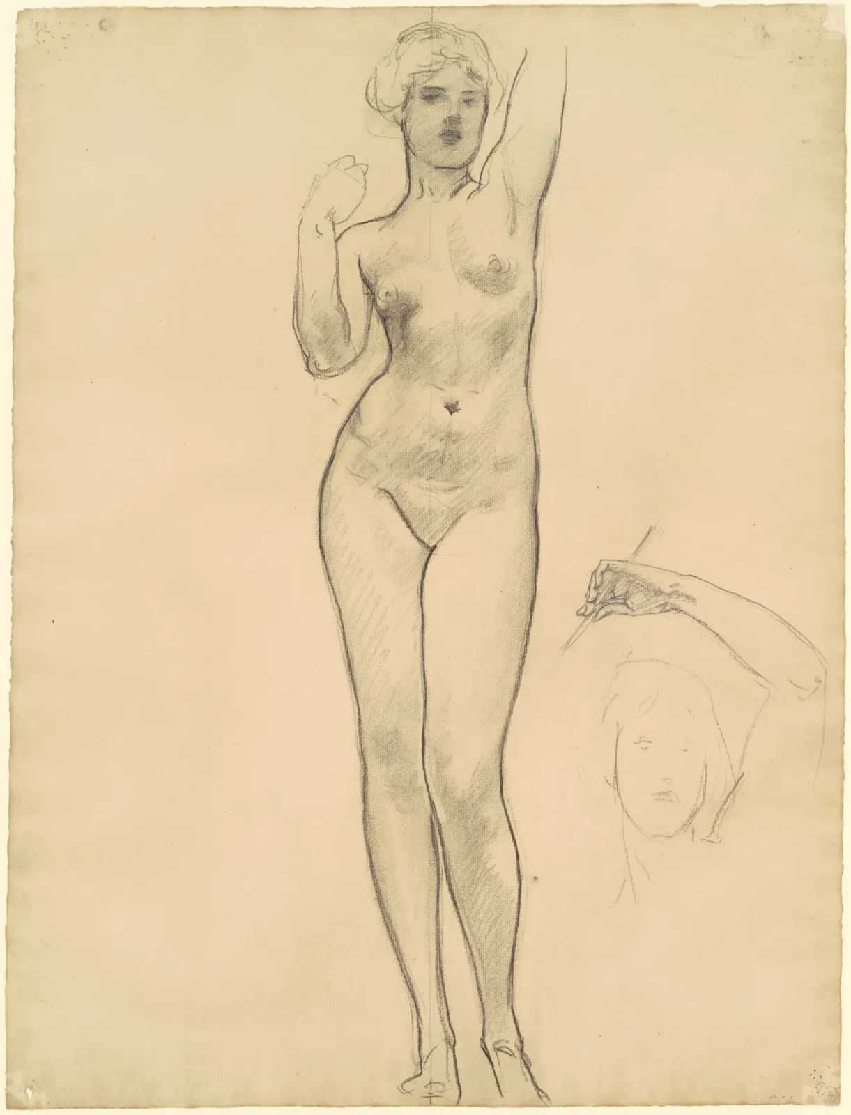 Studies of Aphrodite for "Aphrodite and Eros", John Singer Sargent