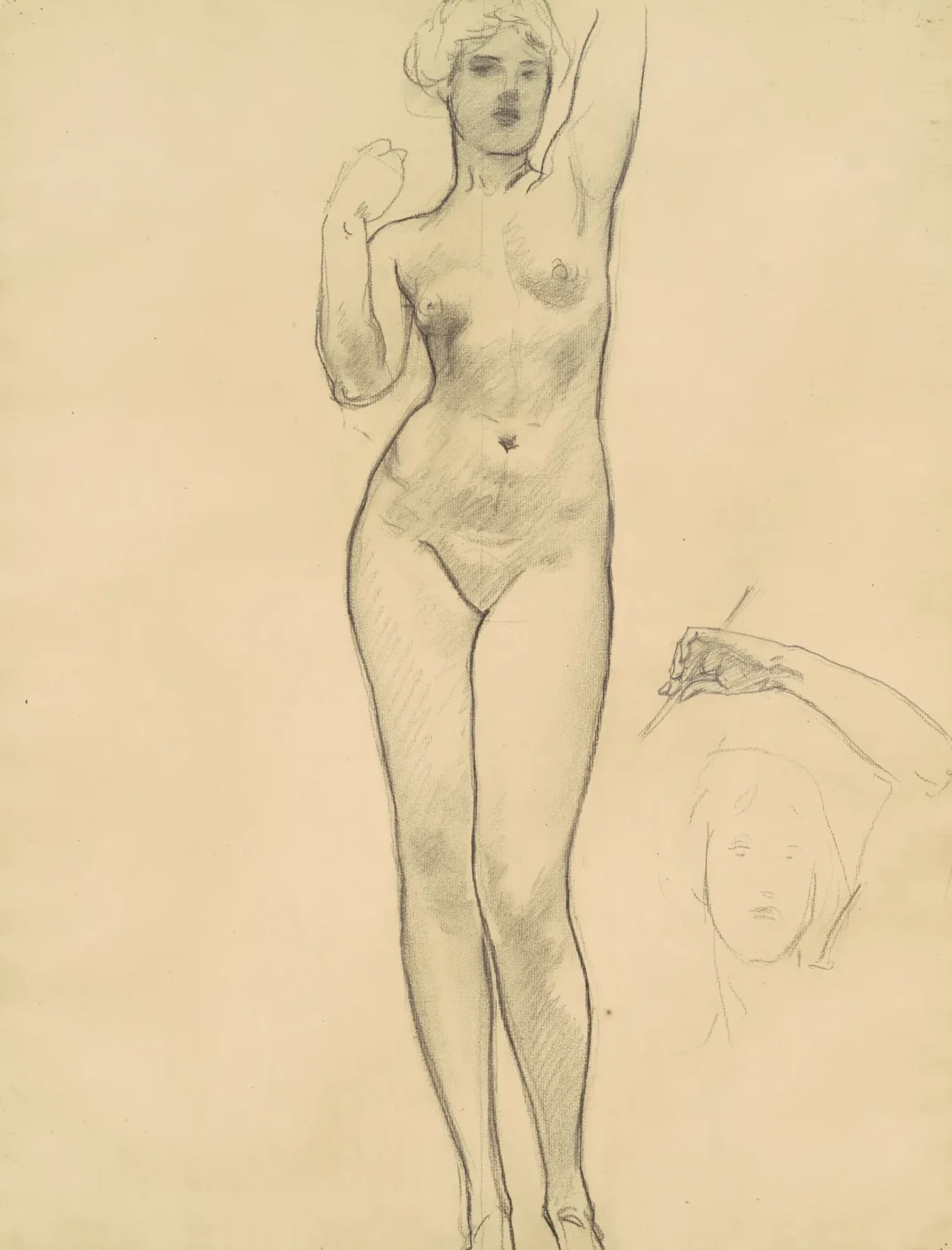Studies of Aphrodite for "Aphrodite and Eros", John Singer Sargent