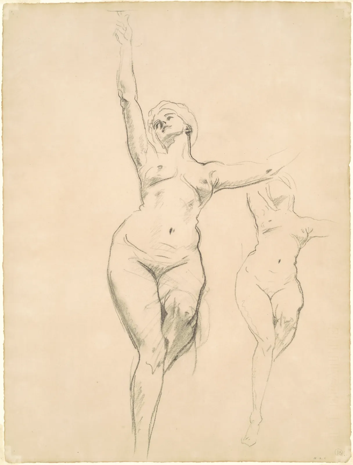 Studies of Victory for "Death and Victory", John Singer Sargent