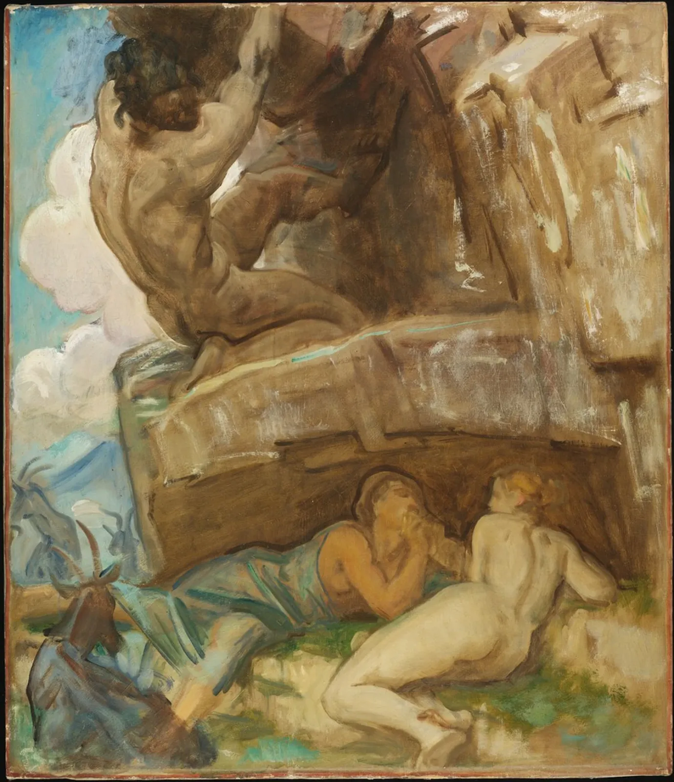Study for "Acis and Galatea," Museum of Fine Arts, Boston, John Singer Sargent
