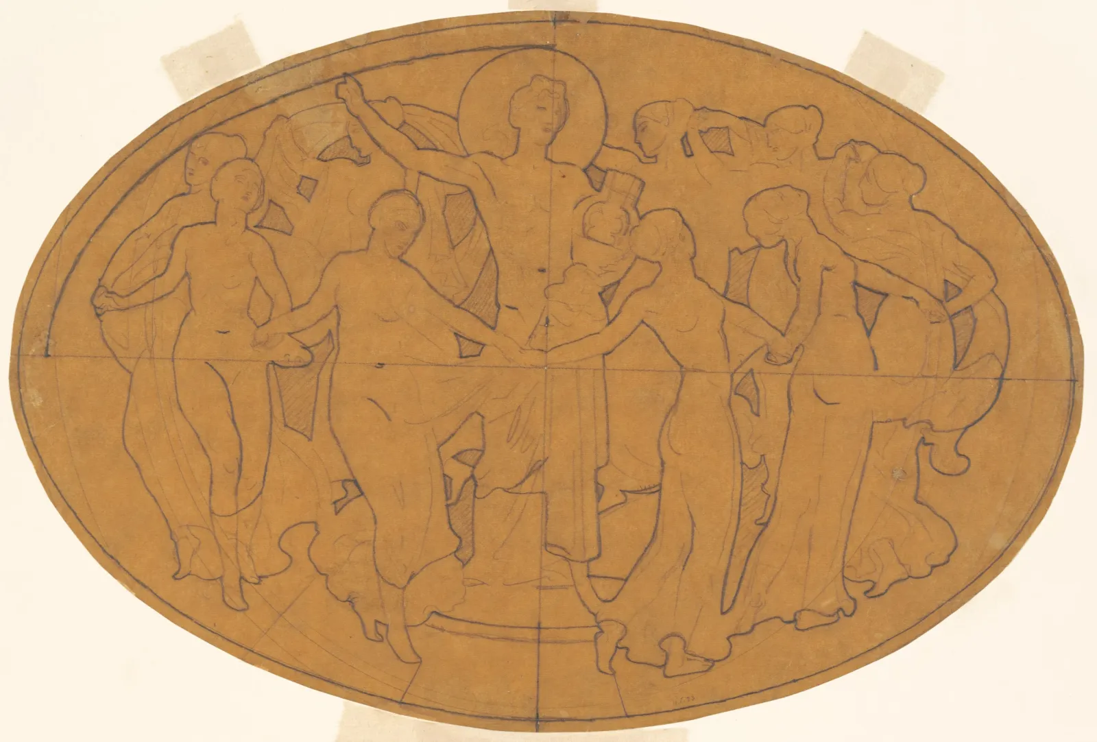 Study for "Apollo and the Muses", John Singer Sargent