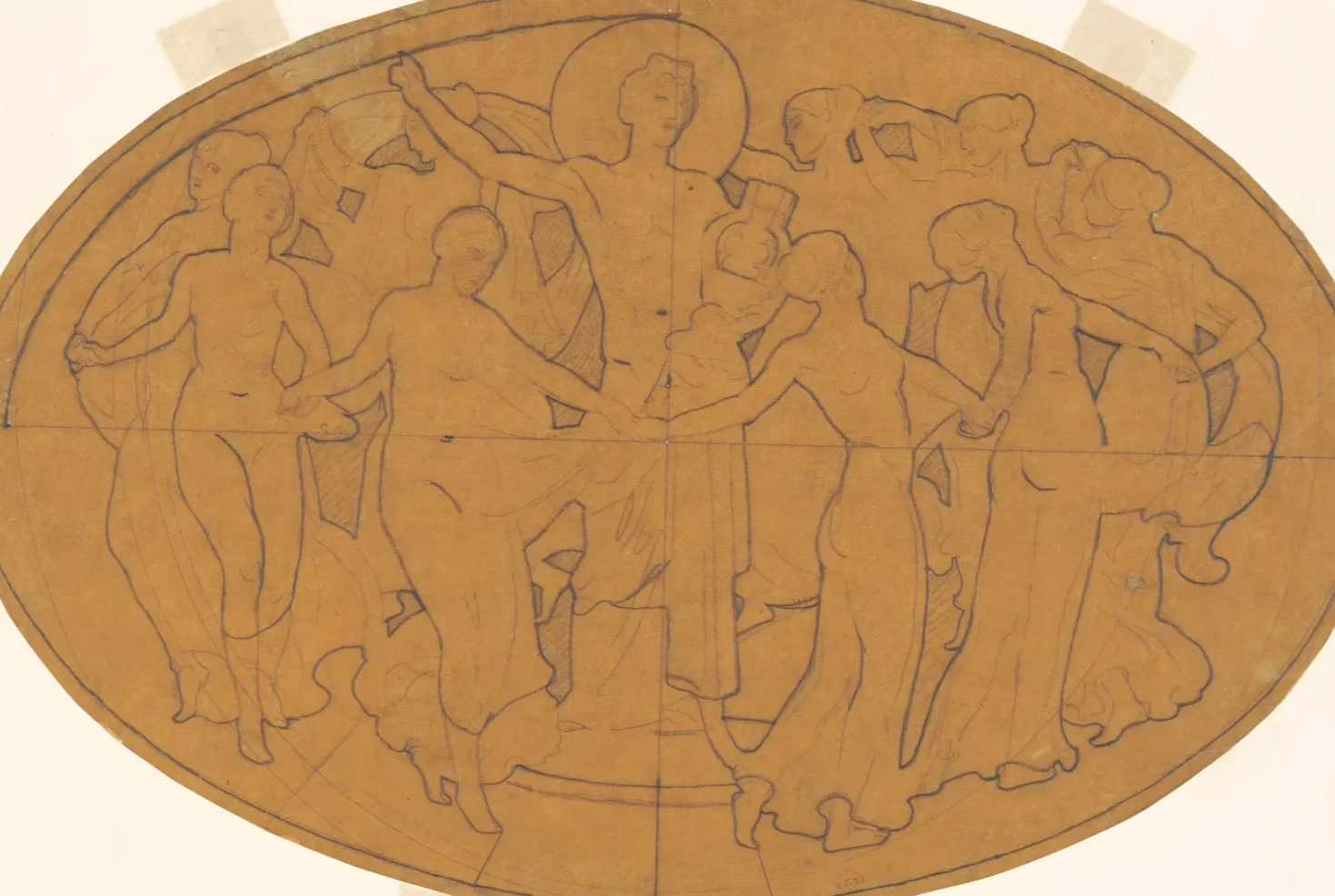Study for "Apollo and the Muses", John Singer Sargent