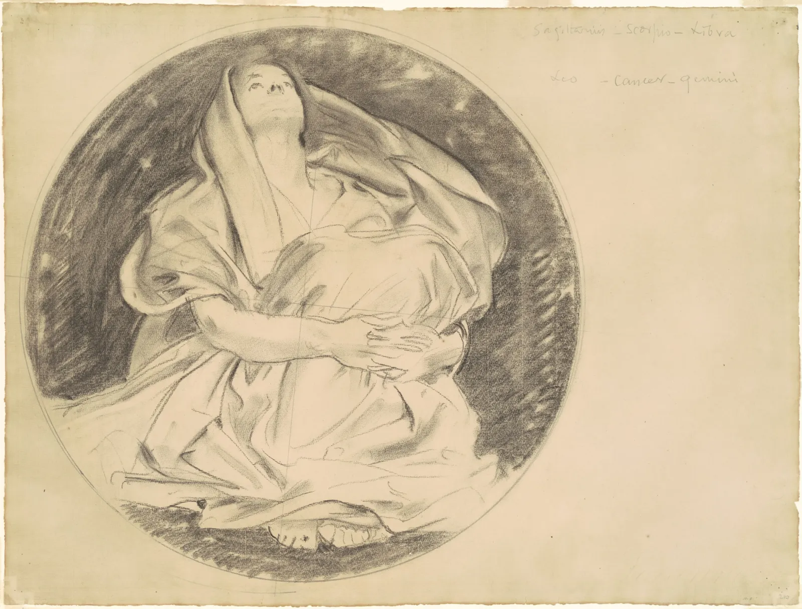 Study for "Astronomy", John Singer Sargent