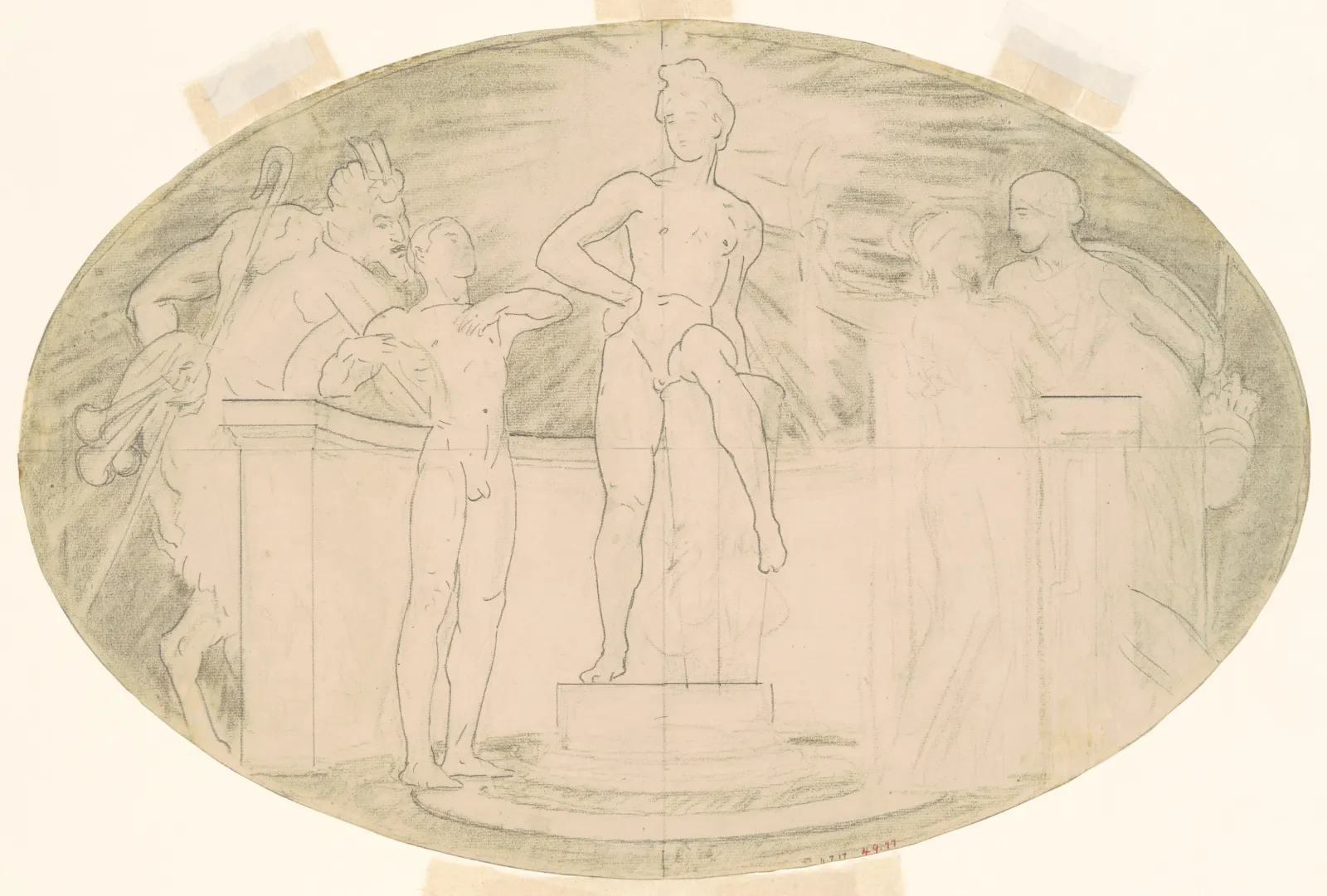 Study for "Classic and Romantic Art", John Singer Sargent