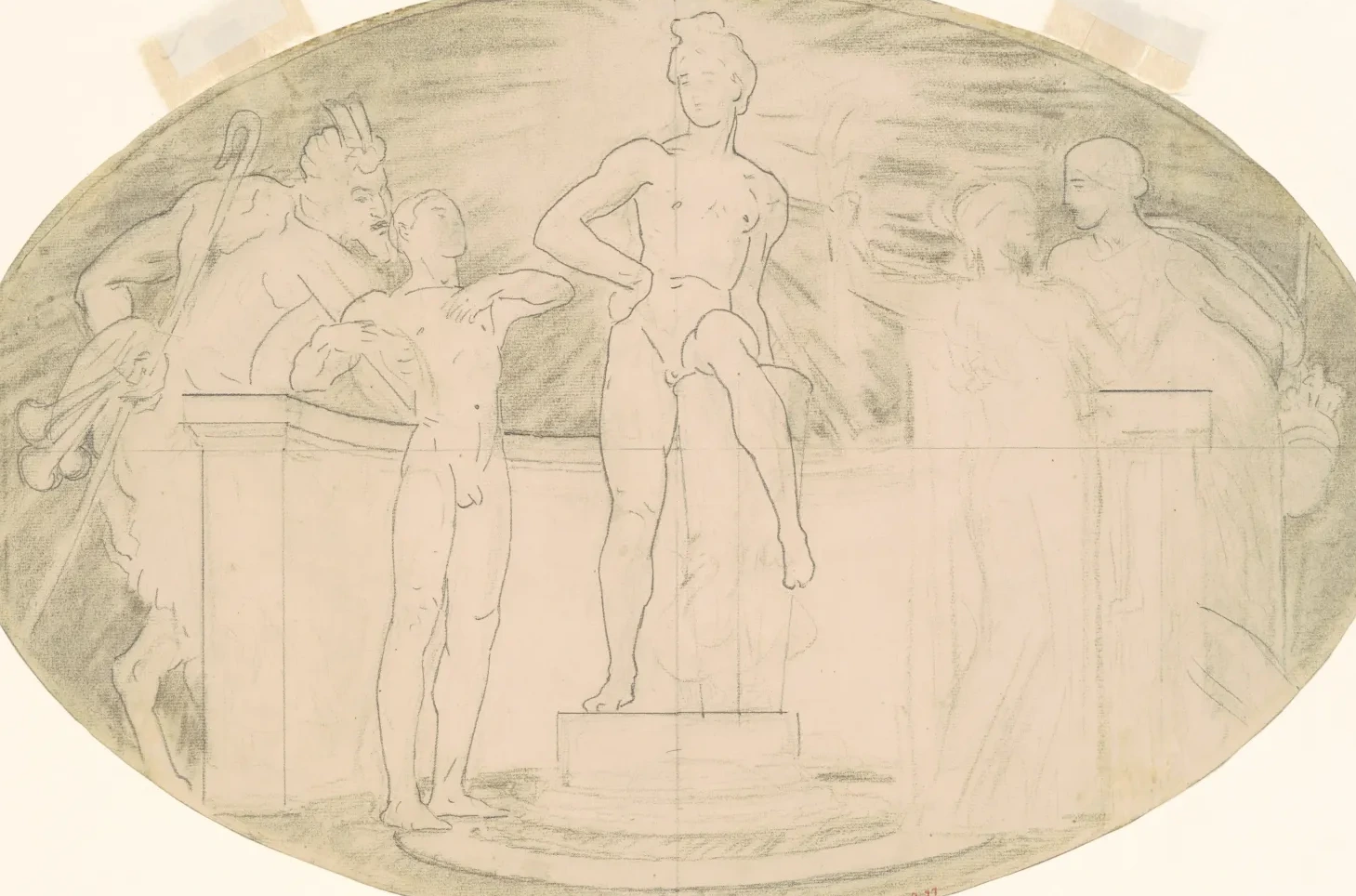 Study for "Classic and Romantic Art", John Singer Sargent
