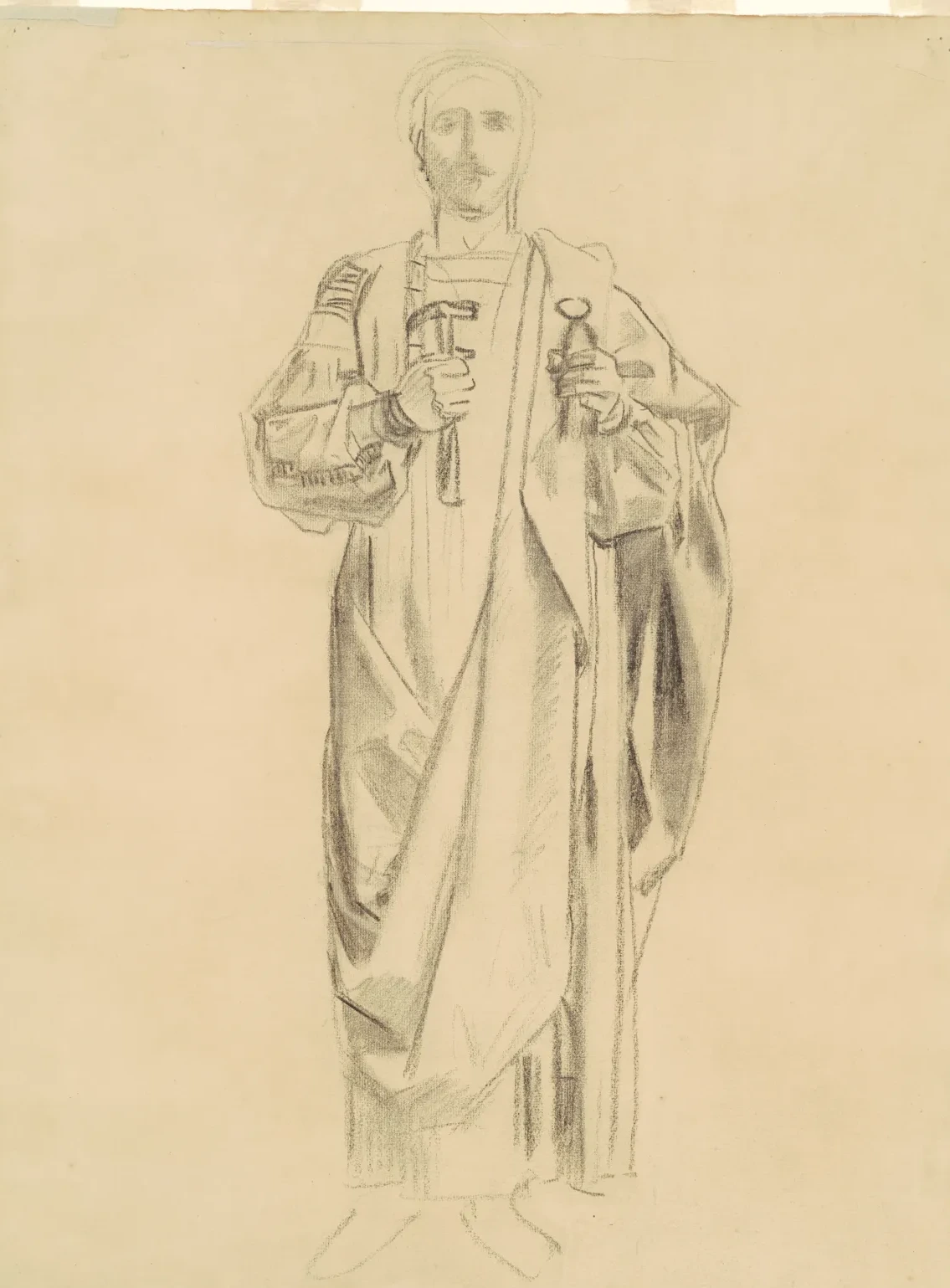 Study for "Dogma of the Redemption: Frieze of Angels" [recto], John Singer Sargent