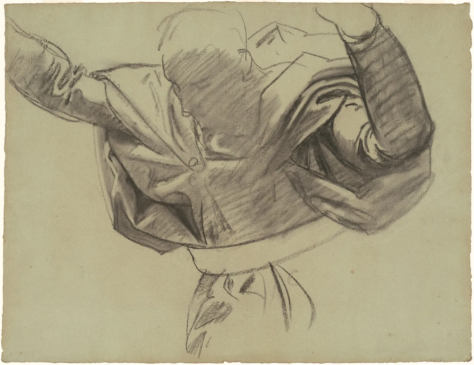 Study for "Handmaid of the Lord", John Singer Sargent