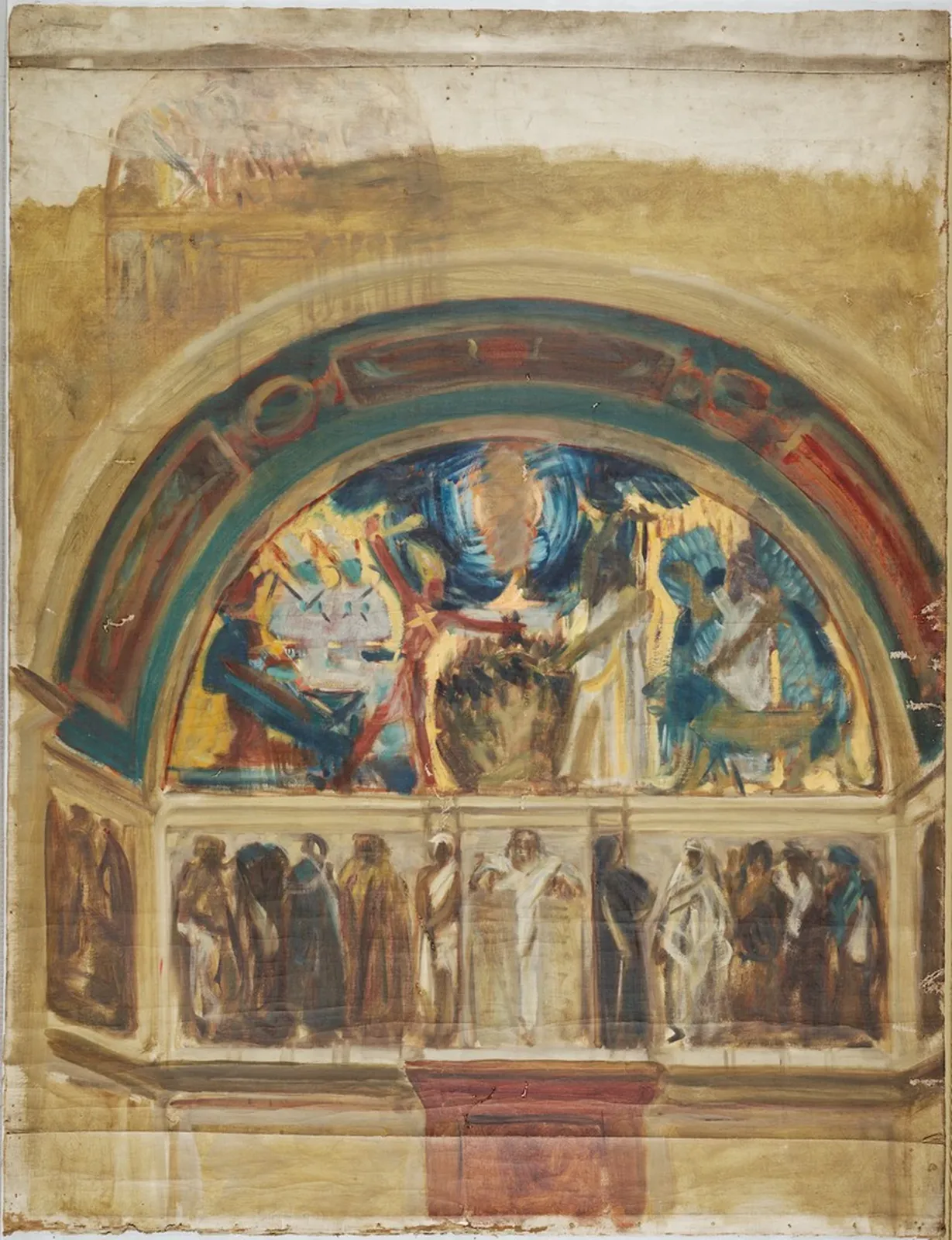 Study for North Wall, Special Collection Hall, Boston Public Library, John Singer Sargent