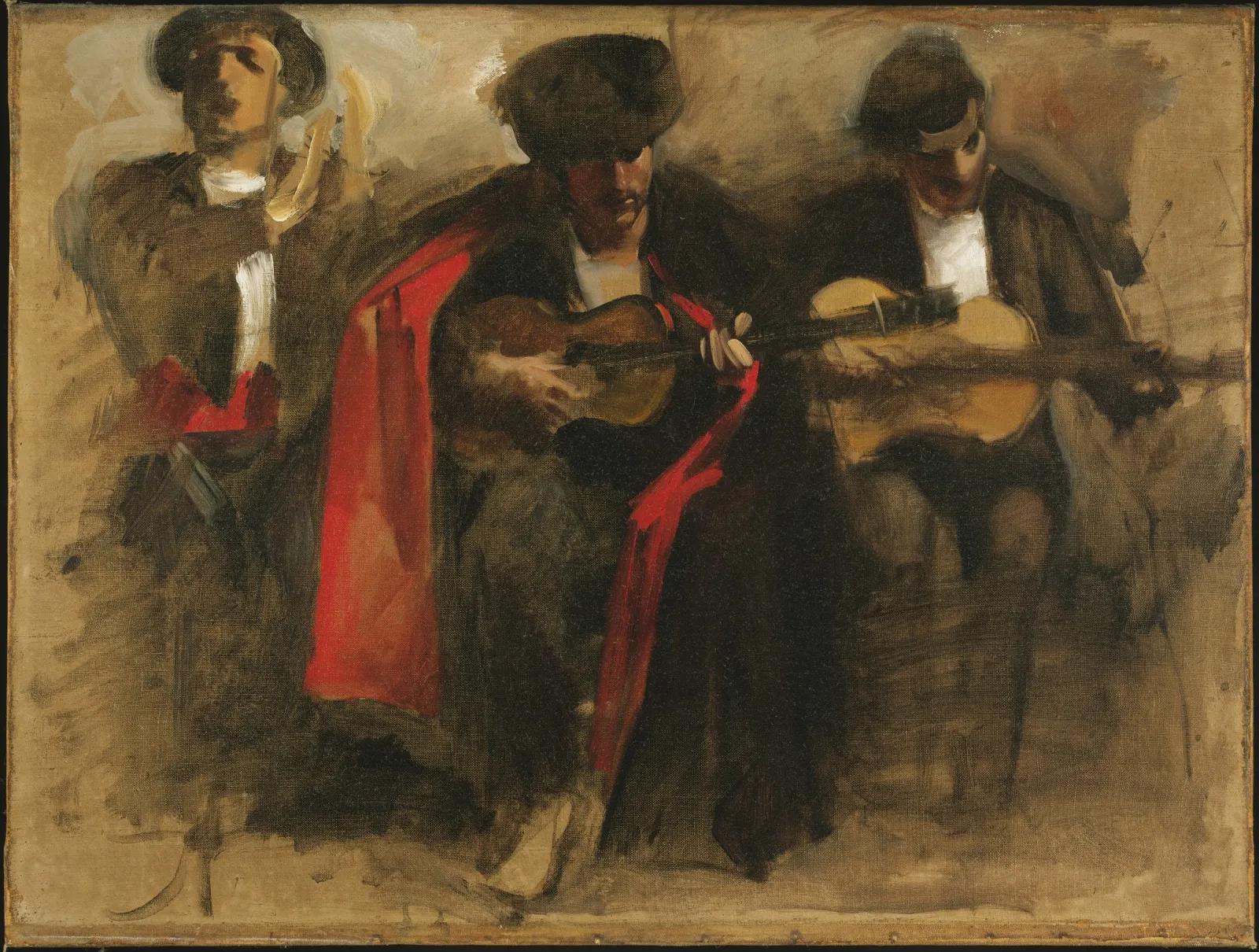 Study for Seated Musicians for "El Jaleo", John Singer Sargent