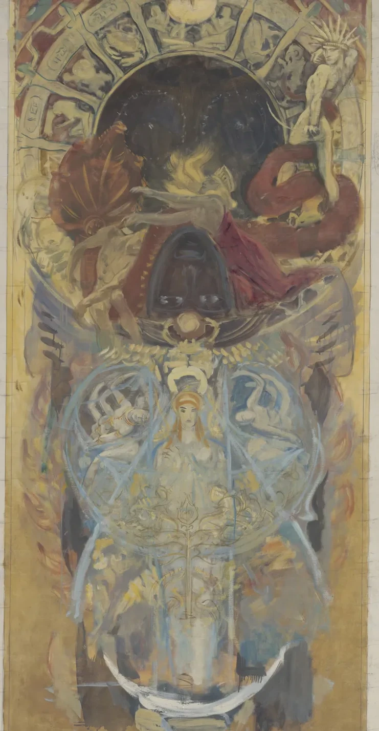 Study for the Boston Public Library Murals: Design for an Archway, John Singer Sargent