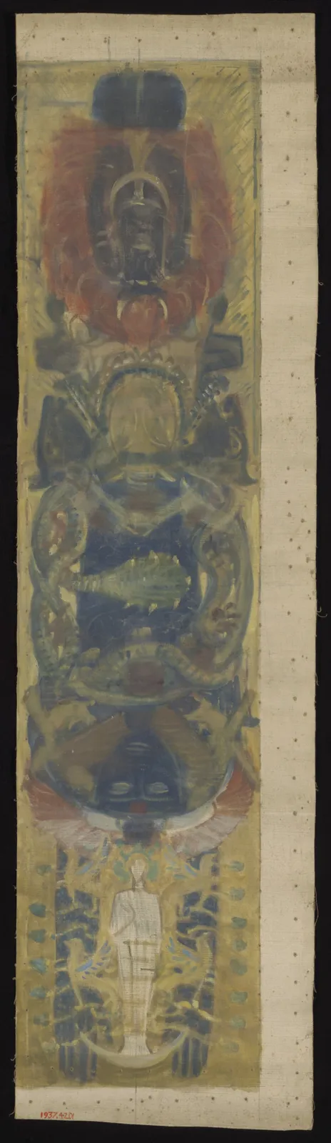 Study for the Boston Public Library Murals: Pagan Heads, for a Vault, John Singer Sargent