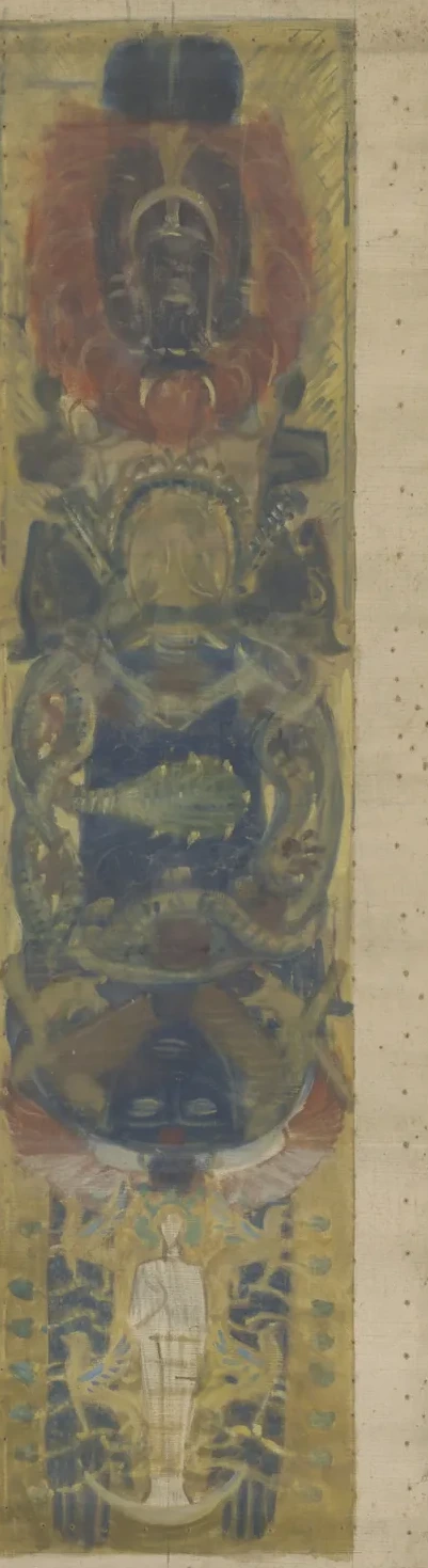 Study for the Boston Public Library Murals: Pagan Heads, for a Vault, John Singer Sargent