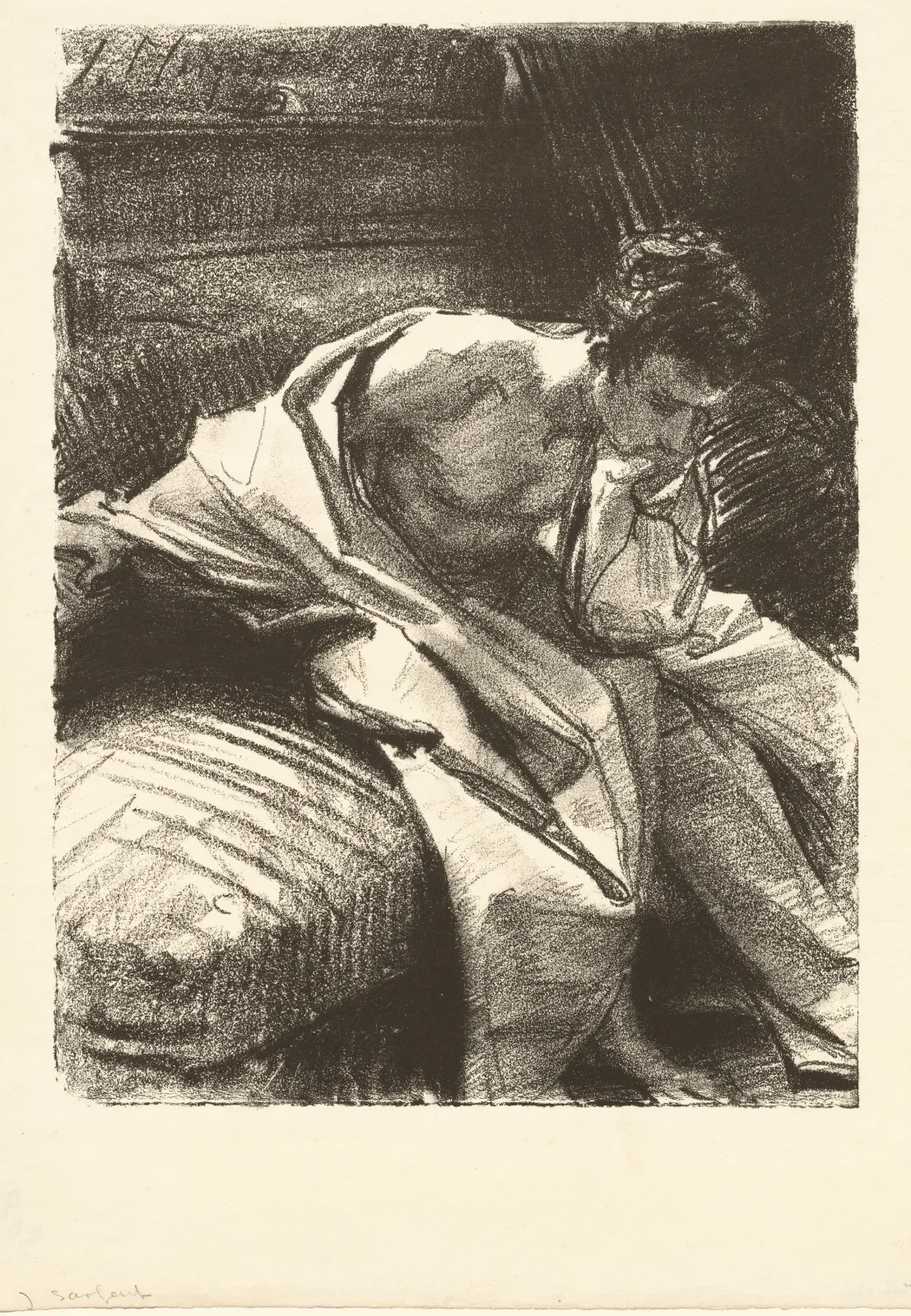 Study of a Seated Man, John Singer Sargent