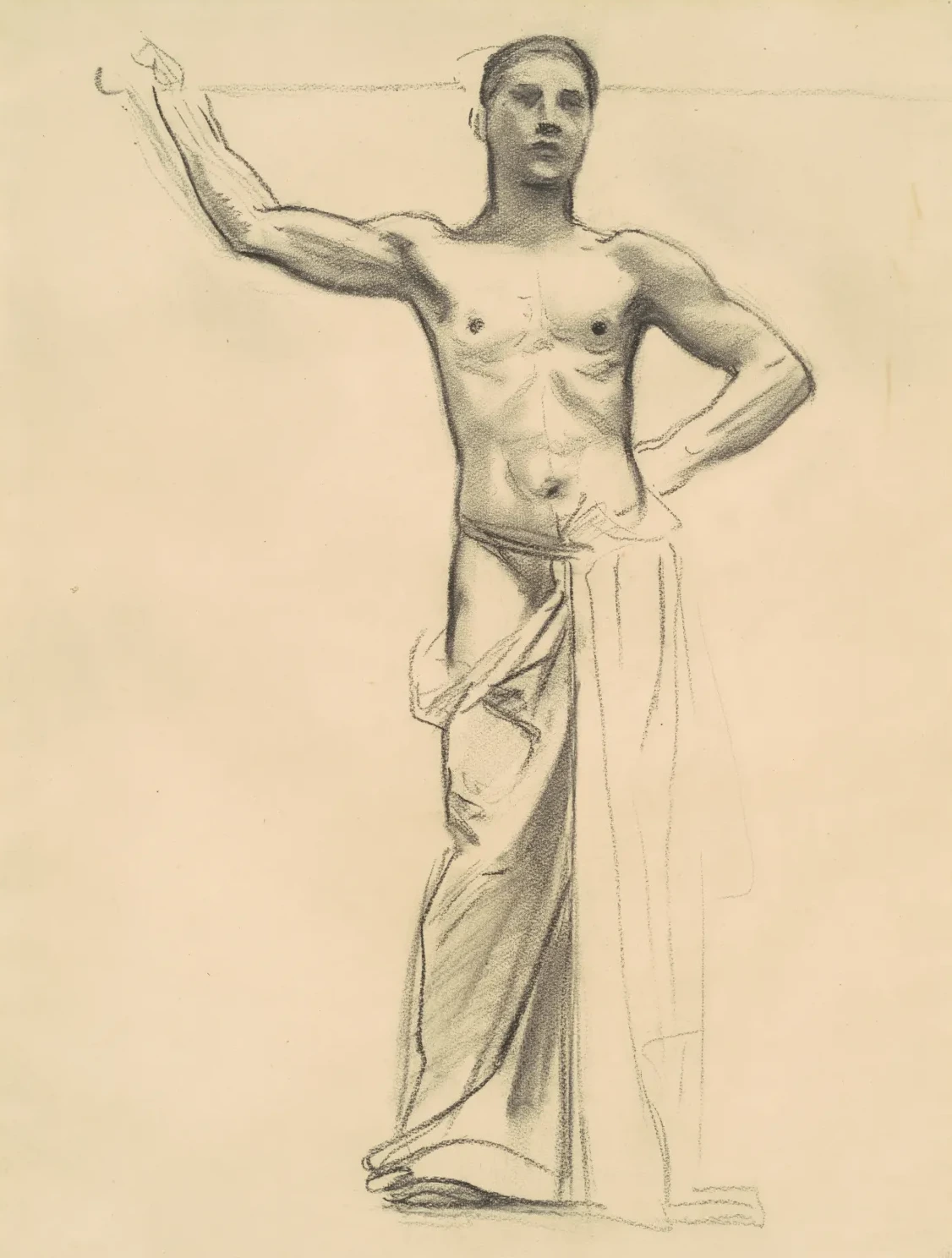 Study of Apollo for "Apollo and the Muses", John Singer Sargent