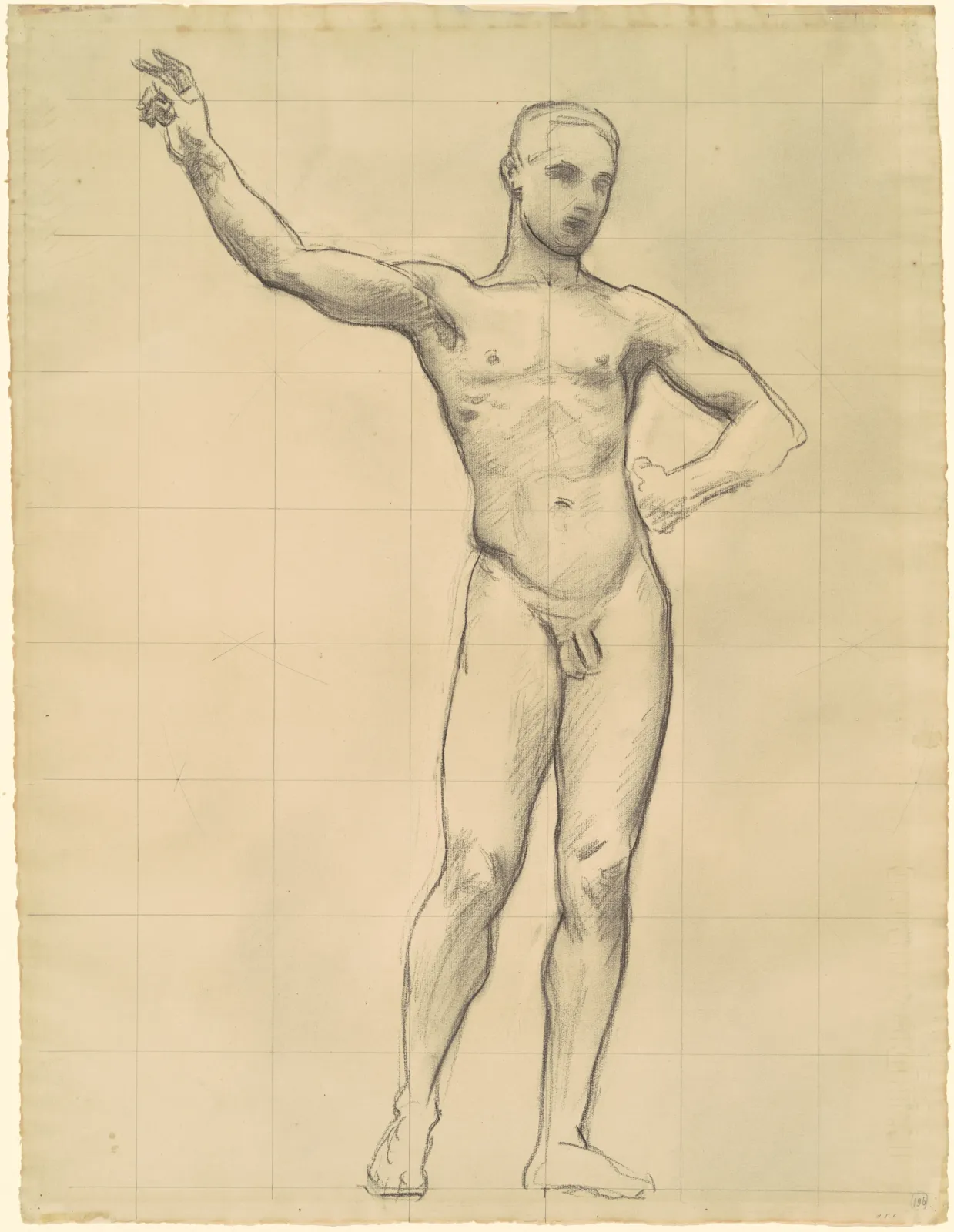 Study of Apollo for "Apollo and the Muses", John Singer Sargent