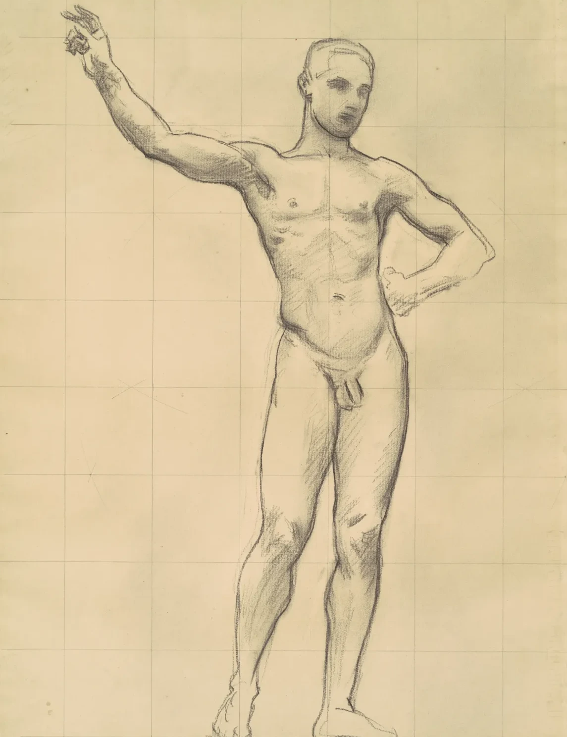 Study of Apollo for "Apollo and the Muses", John Singer Sargent
