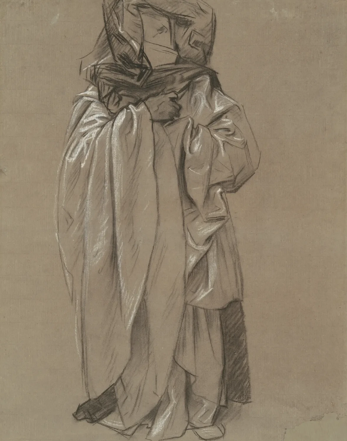 Study of Ezekiel for "Frieze of Prophets", John Singer Sargent