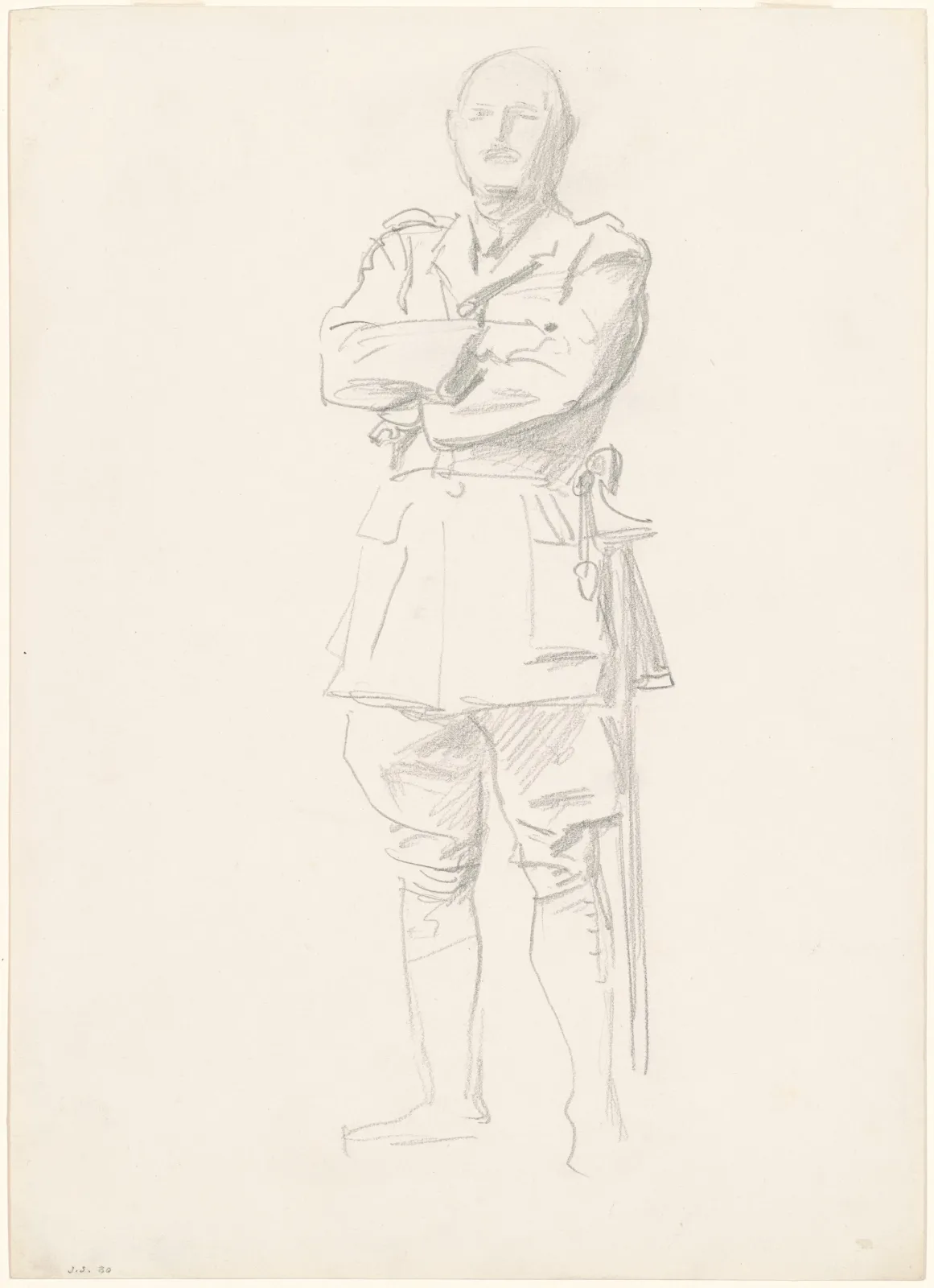 Study of General Louis Botha for "General Officers of World War I", John Singer Sargent