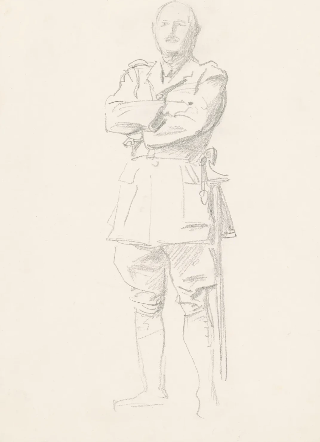 Study of General Louis Botha for "General Officers of World War I", John Singer Sargent