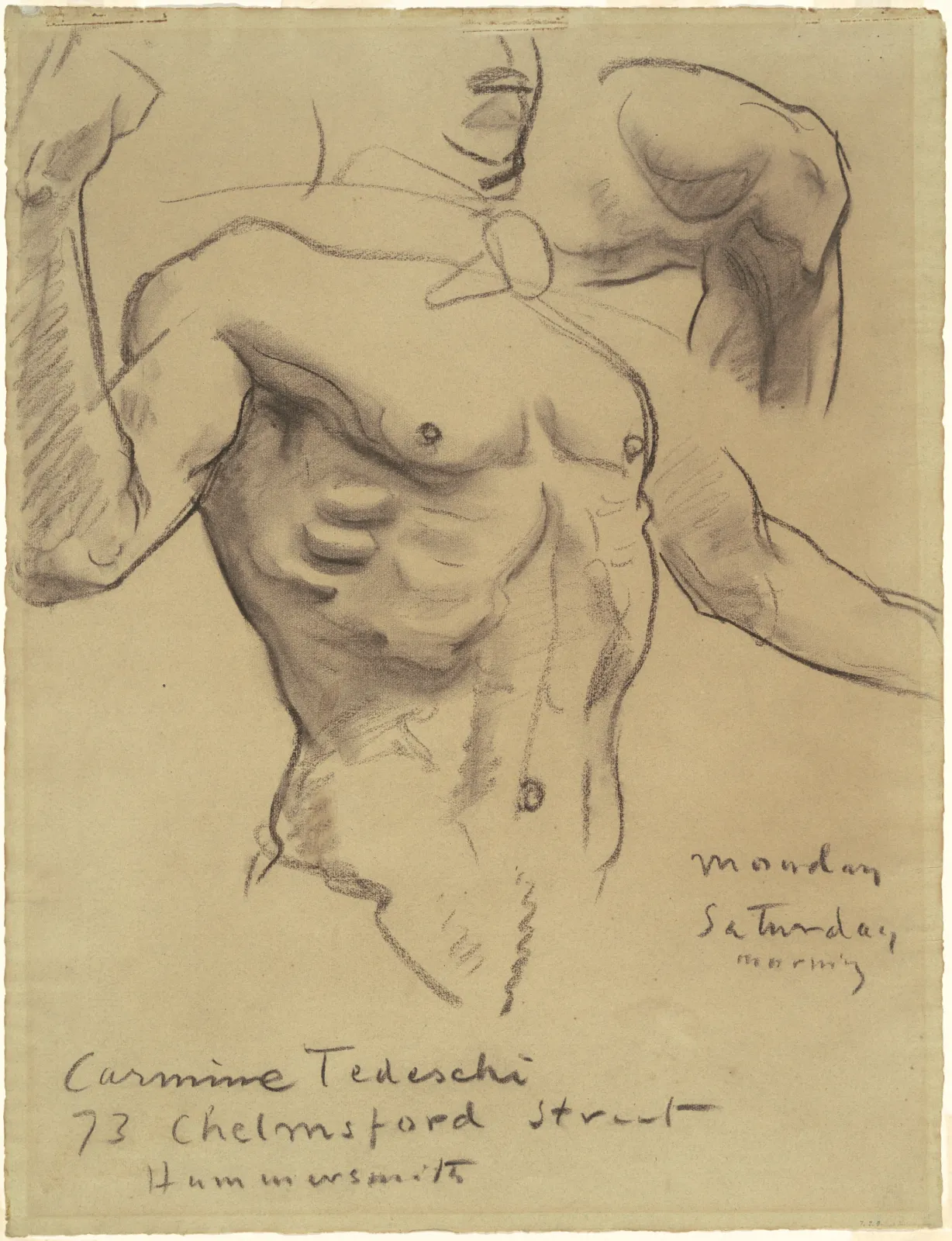 Study of the Resurrection for "Fifteen Mysteries of the Rosary", John Singer Sargent