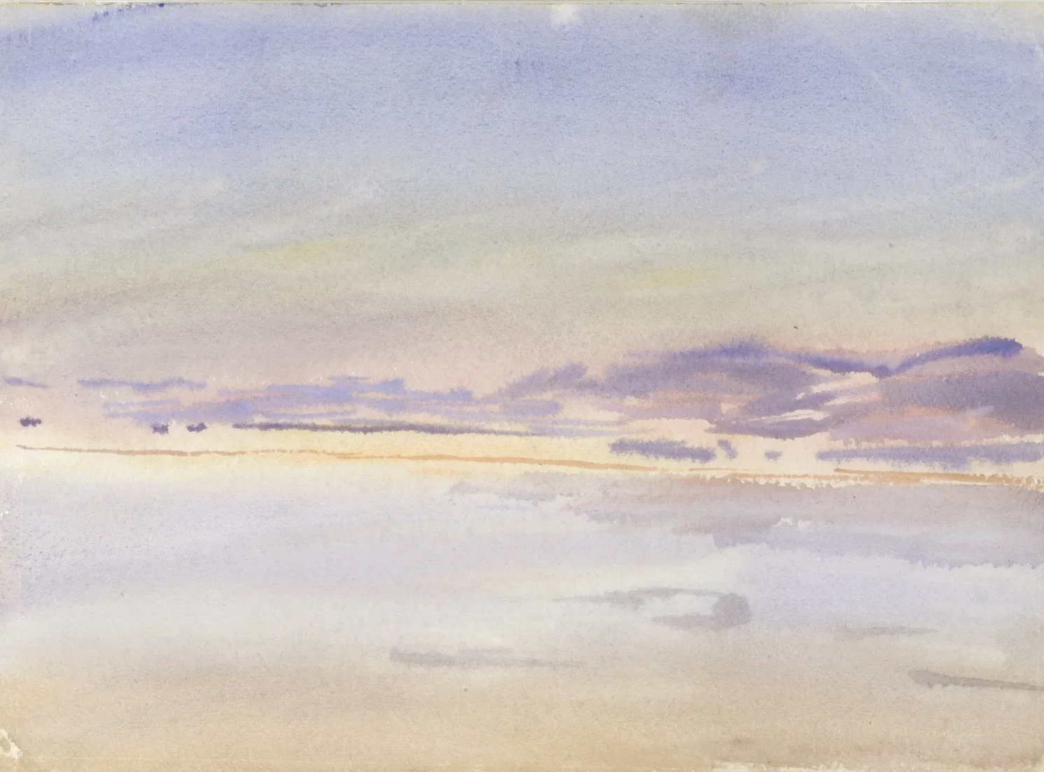 Coucher de soleil en mer, John Singer Sargent