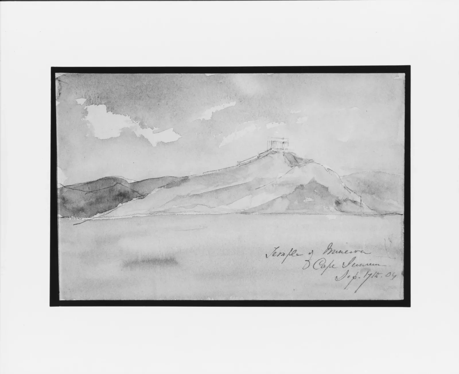 Temple of Minerva (from Sketchbook), John Singer Sargent