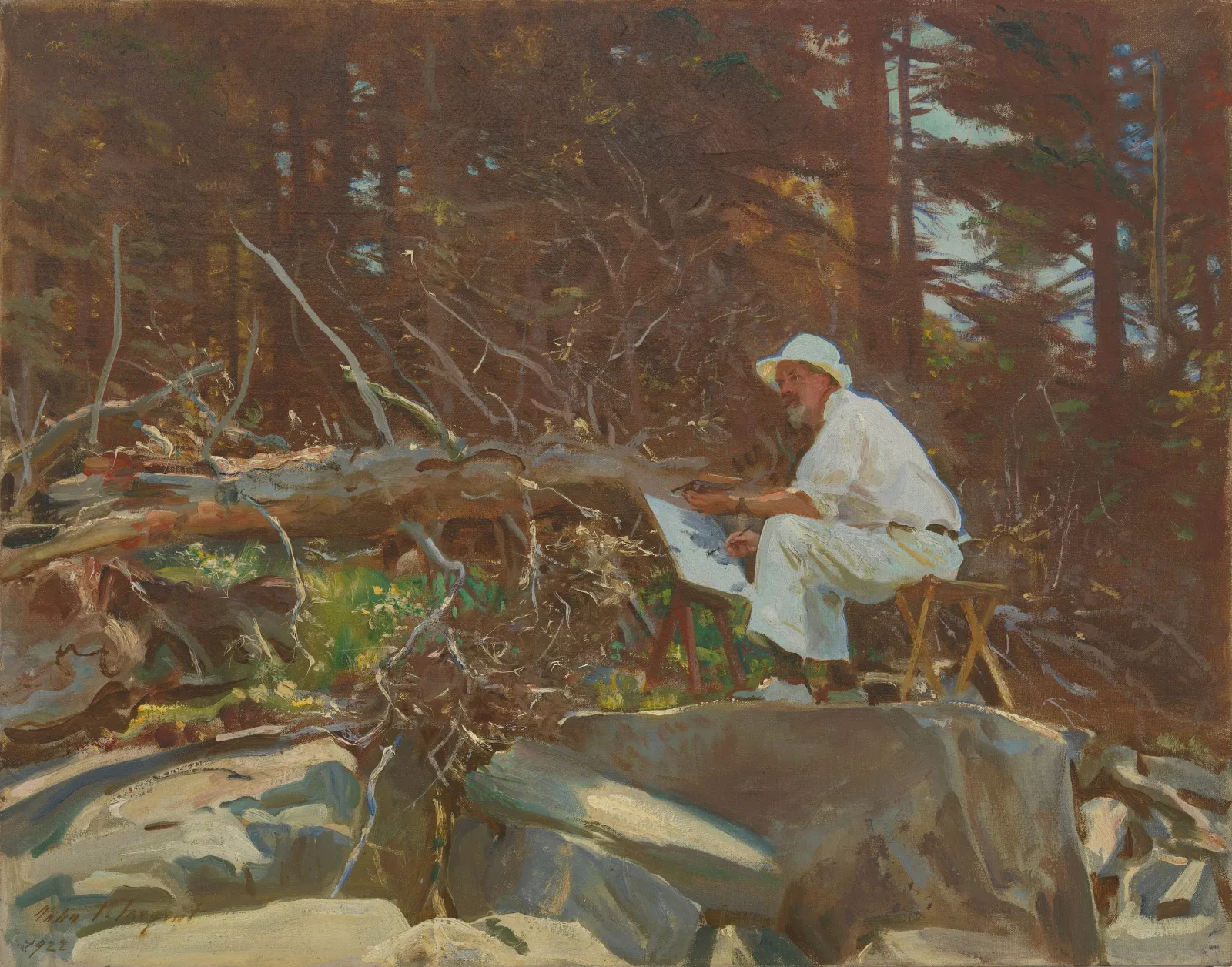 The Artist Sketching, John Singer Sargent