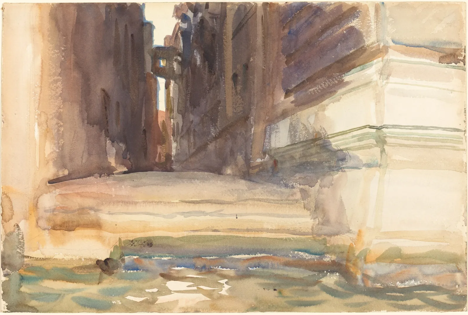 The Calle della Rosa with the Monte di Pietà, Venice, John Singer Sargent