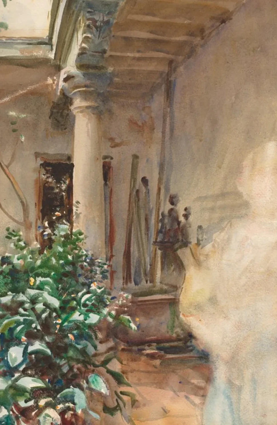 The Patio, John Singer Sargent