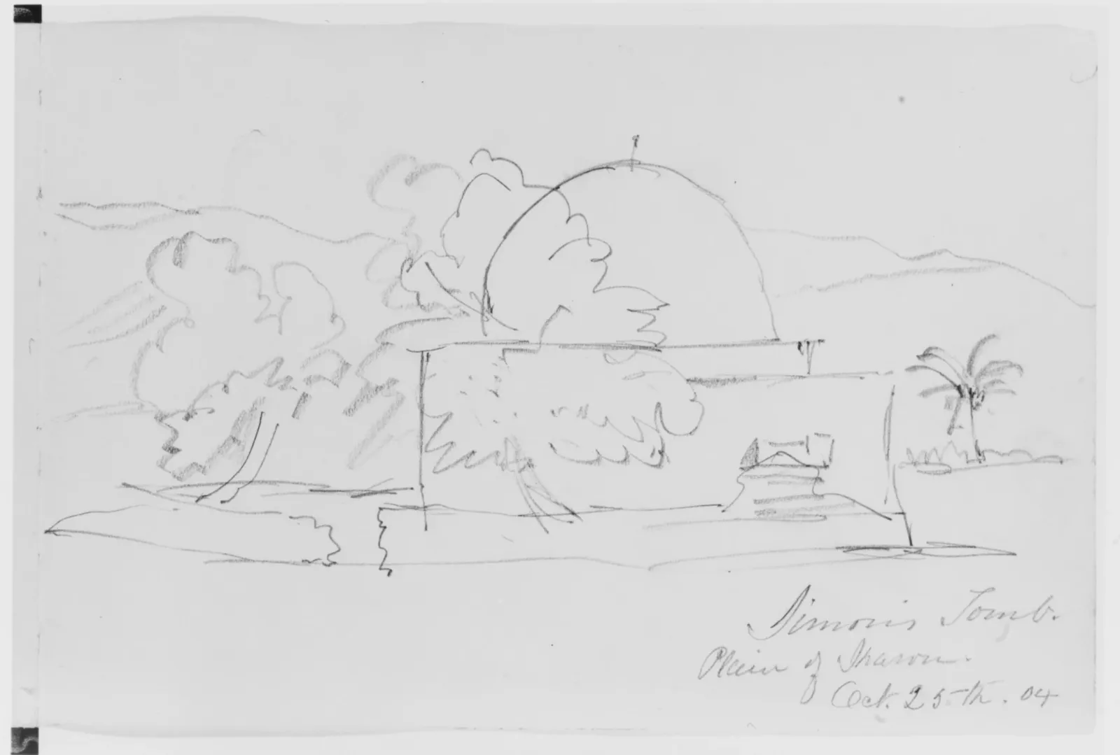Tomb, Plain of Sharon, 1904 (from Sketchbook), John Singer Sargent