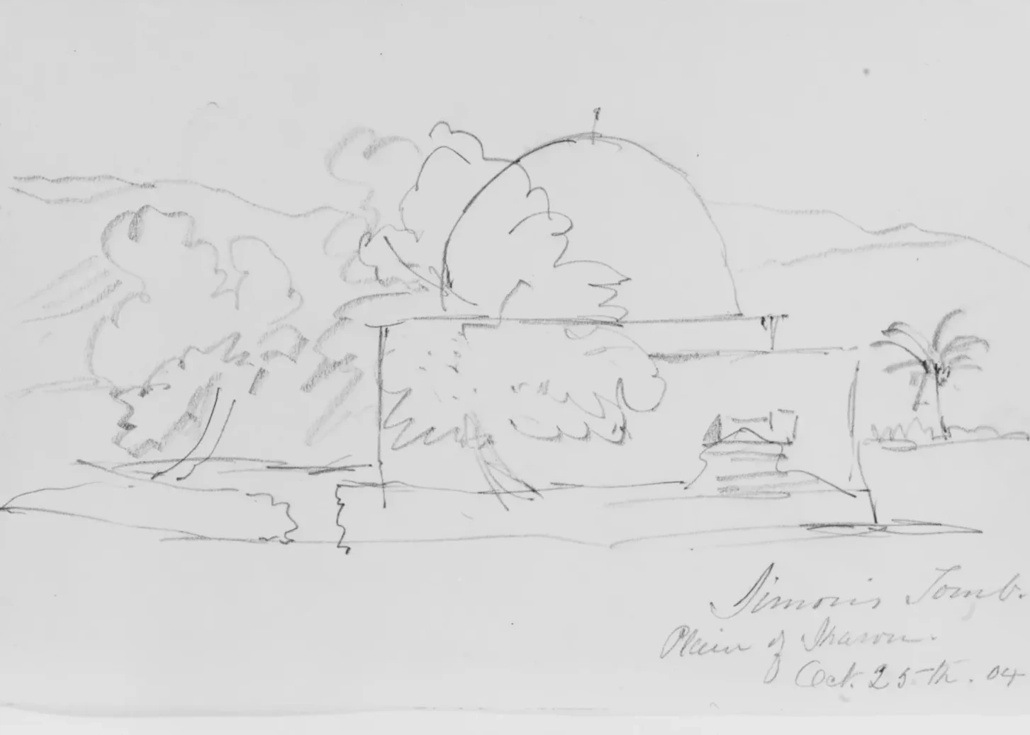 Tomb, Plain of Sharon, 1904 (from Sketchbook), John Singer Sargent