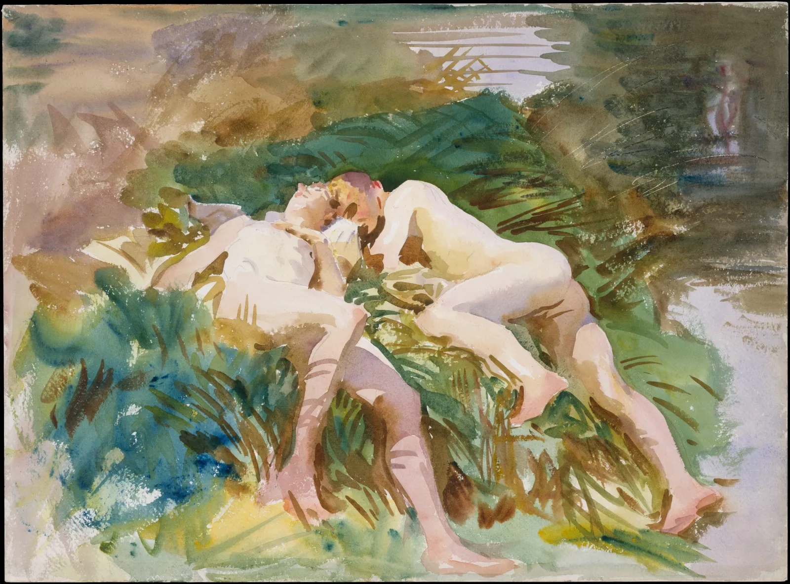 Tommies Bathing, John Singer Sargent