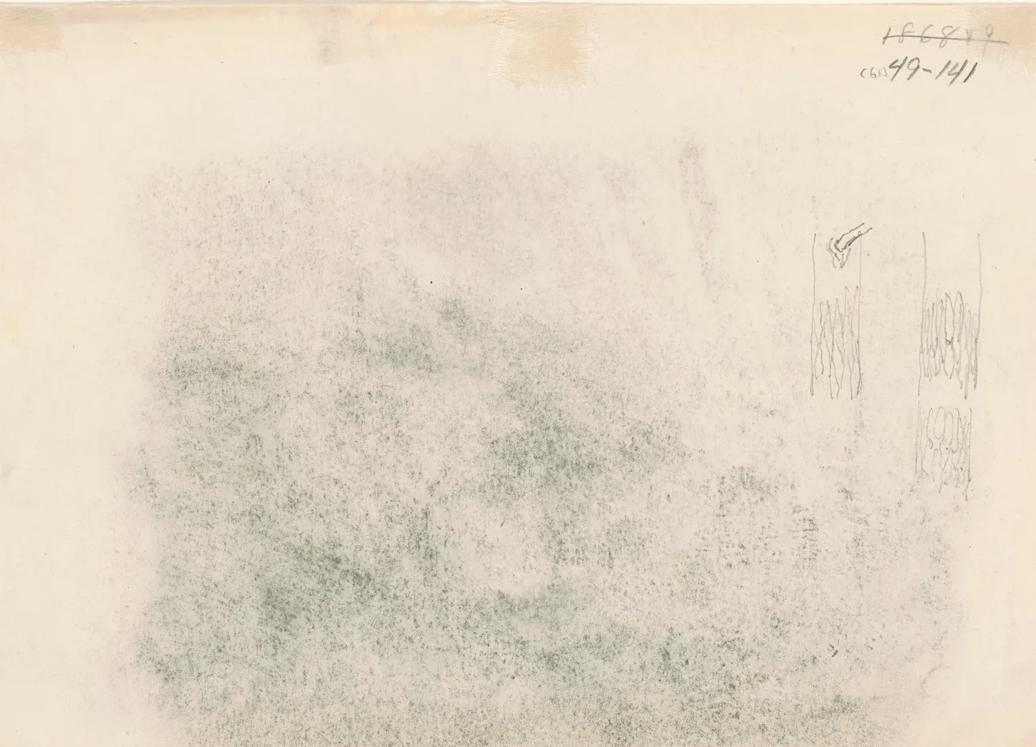 Tree Trunks [verso], John Singer Sargent