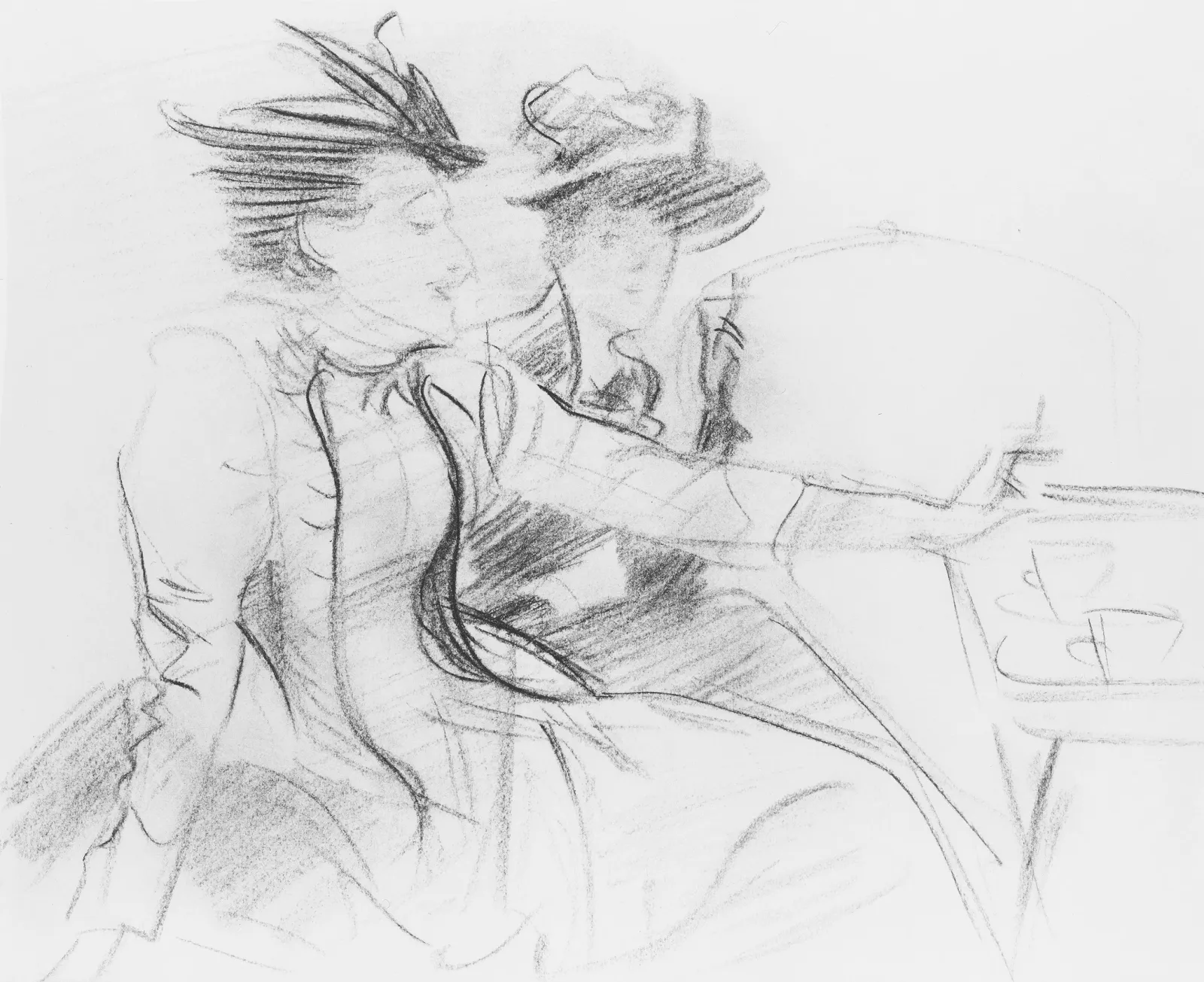 Two Women in a Café, John Singer Sargent